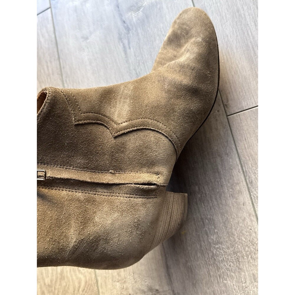 Isabel Marant Suede Western Ankle Boots Taupe Size 39 Made in Italy Women’s 8 - Picture 9 of 16